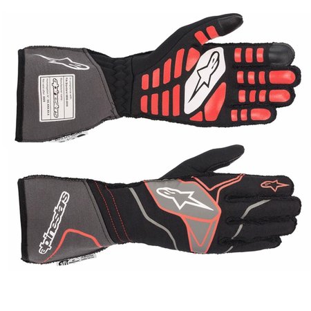 JOHN DYLAN Tech-1 ZX Gloves, Black & Red - Large JO1605753